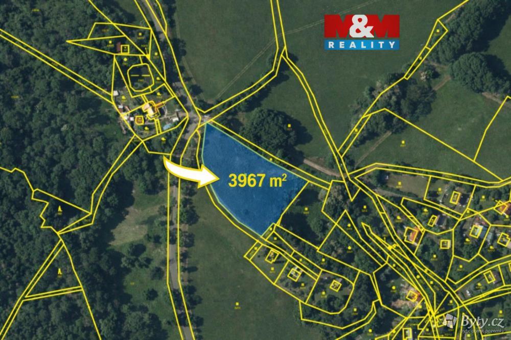 Prodej pozemku 3967 m², Litoměřice · Třebívlice