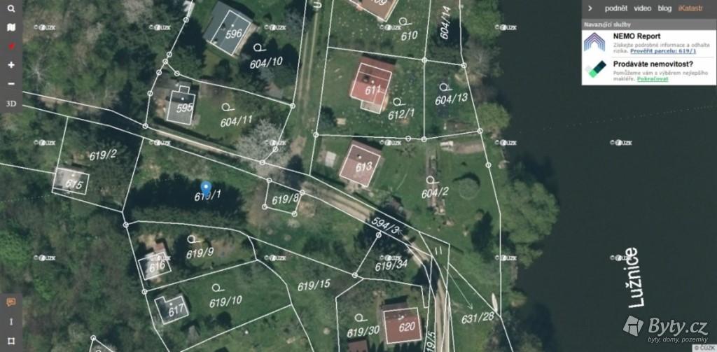 Prodám pozemek u Lužnice Tábor Čelkovice, Čelkovice · Tábor