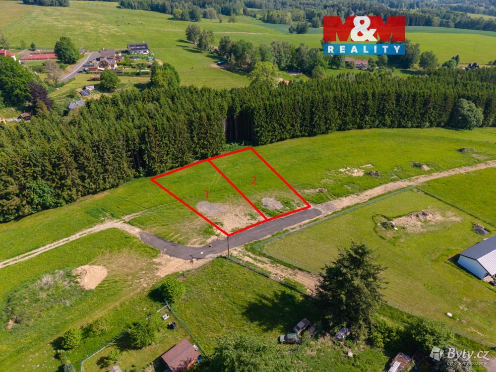 Prodej pozemku 1000 m², Krásná