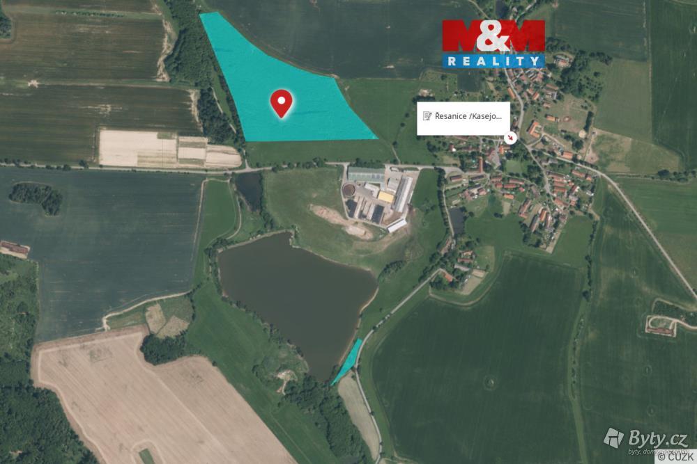 Prodej pozemku 68442 m², Řesanice · Kasejovice