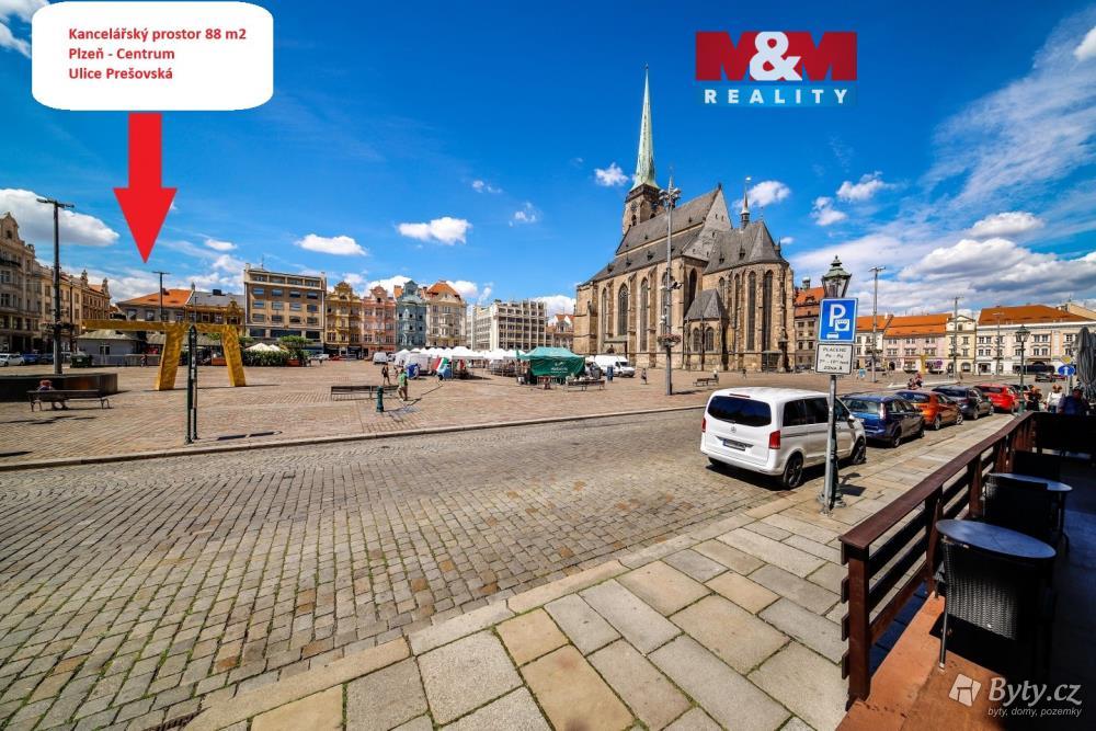 Pronájem komerčního prostoru 88 m², náměstí Republiky · Plzeň