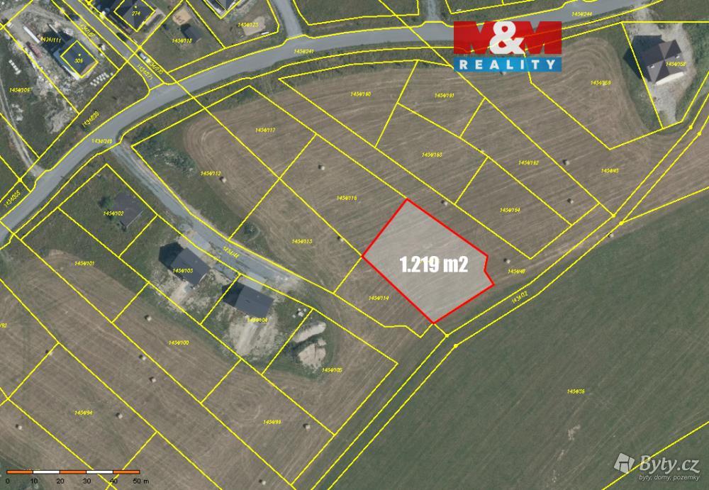 Prodej pozemku 1219 m², Horní Václavov · Václavov u Bruntálu