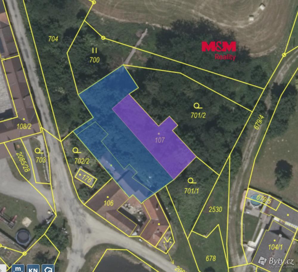 Prodej pozemku 1018 m², Rankov u Trhových Svinů · Trhové Sviny