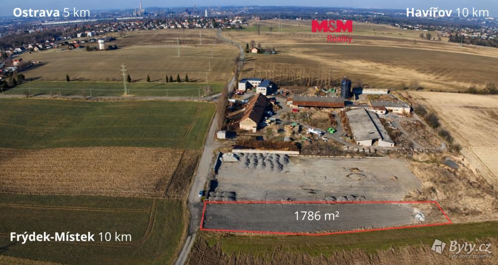 Prodej pozemku 1786 m², Ostrava · Vratimov