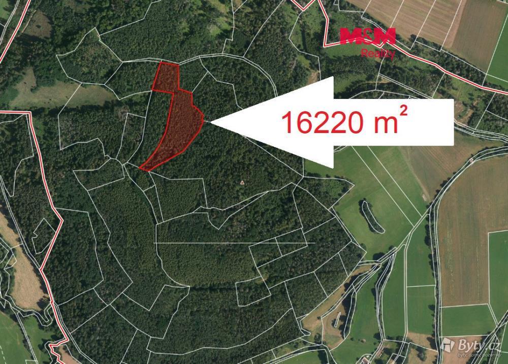 Prodej pozemku 16220 m², Mezihoří u Týnčan · Petrovice