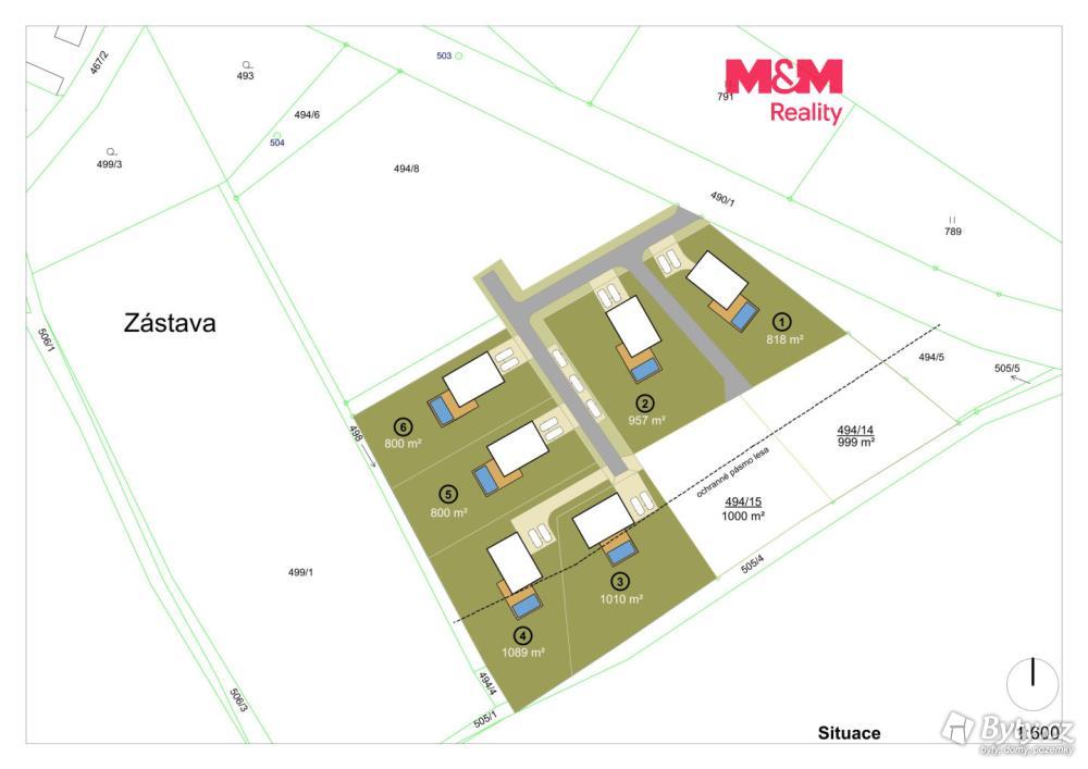 Prodej pozemku 800 m², Újezd u Sezemic