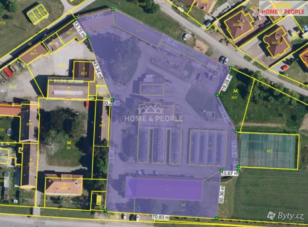 Prodej komerčního prostoru 8554 m², Branišovice