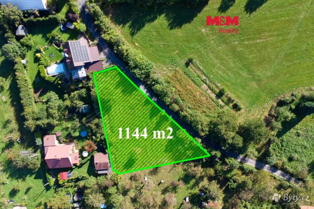 Prodej pozemku 1144 m², Veselá u Valašského Meziříčí · Zašová