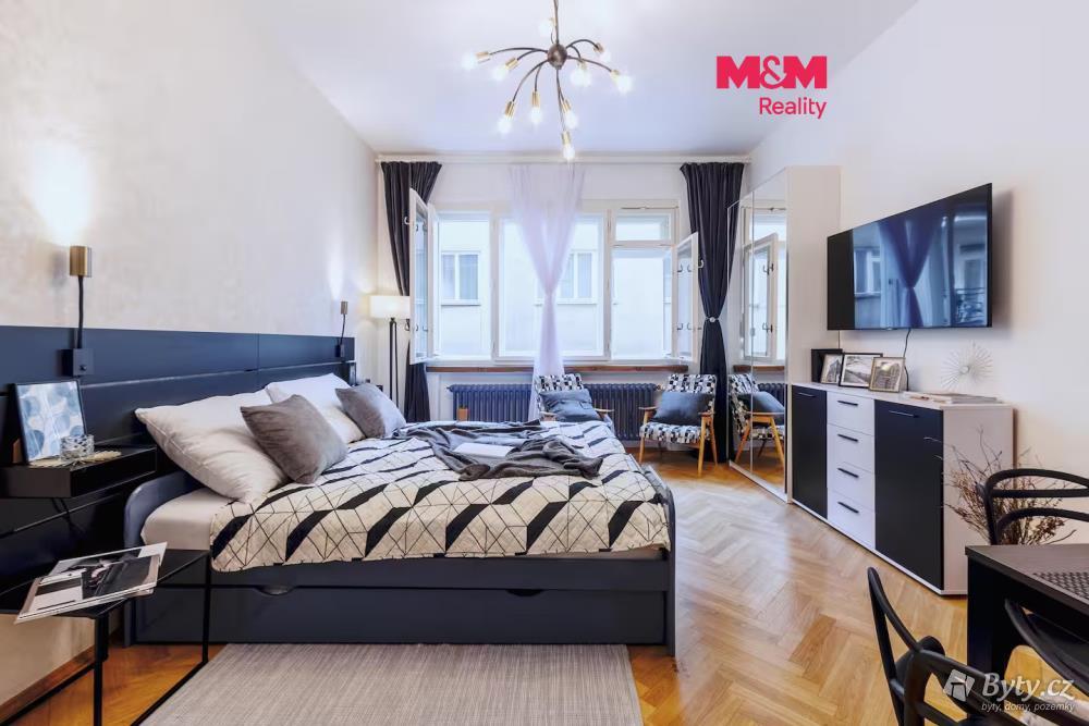 Pronájem bytu 1+kk 26 m², Krakovská · Nové Město